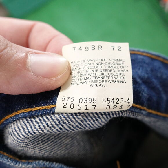 VINTAGE LEVI'S 517 BOOTCUT ORANGE TAB USA MADE DNEIM BLUE JEANS SZ 42X40 (41X30) - Picture 9 of 9